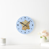 Franse kaartklok ronde klok (Huis)