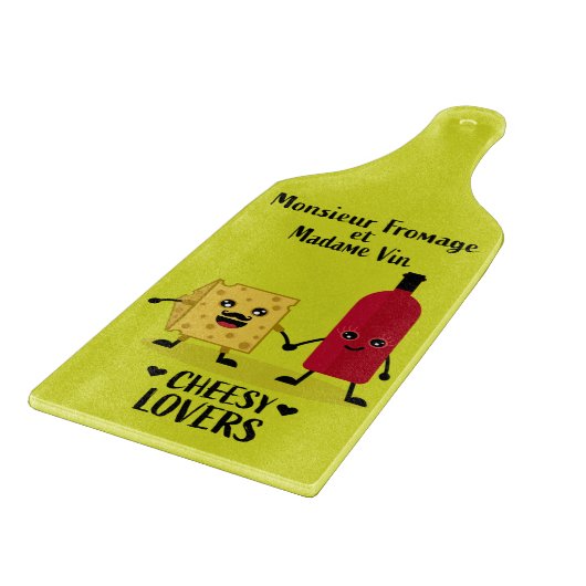 Franse kaas- en wijngiften snijplank (Hoek)