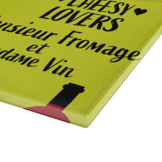 Franse kaas- en wijngiften snijplank (Hoek)