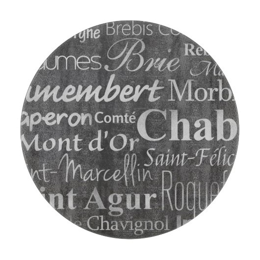 franse kaaschalkboard snijplank (Voorkant)