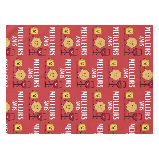 Franse kaasliefhebbers tafelkleed (Voorkant (Horizontaal))