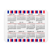 Franse kalender 2021 magneet (Horizontaal)