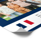 Franse kalender in het Engels | Voeg je foto 2024 Poster (Hoek)