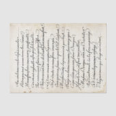 Franse kalligrafie-verlamming voor script tissuepapier (Voorkant)