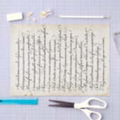 Franse kalligrafie-verlamming voor script tissuepapier (Craft)