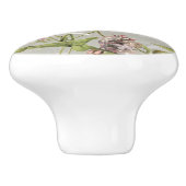  Franse kalligrafie Wilde Flowers Butterfly Keramische Knop (Zijkant)