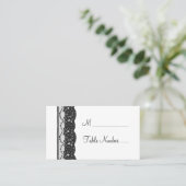 Franse kant-en-klare kaart (wit) plaatskaartje (Staand voorkant)