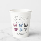 Franse Kant Ondergoed Bruidsdouche Papieren Bekers (Achterkant)