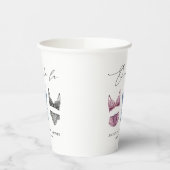 Franse Kant Ondergoed Bruidsdouche Papieren Bekers (Links)