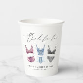 Franse Kant Ondergoed Bruidsdouche Papieren Bekers (Voorkant)