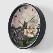 franse  kant Victoriaans witte roos (Hoek)