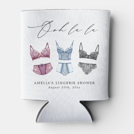 Franse Kanten Ondergoed Bruidsdouche Blikjeskoeler (Voorkant)