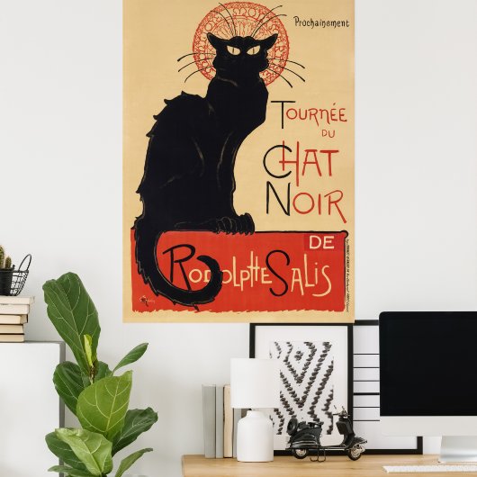 Franse kat poster (Thuiskantoor)