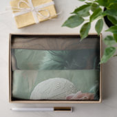 Franse kat salie groene decoupage Tissuepapier (Geschenk)