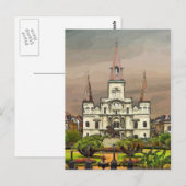 Franse kathedraal kwart, New Orleans Briefkaart (Voorkant / Achterkant)