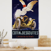 Franse Katoen en Desgouttes Klassieke auto Poster (Keuken)