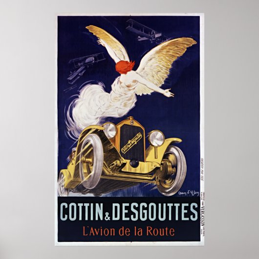 Franse Katoen en Desgouttes Klassieke auto Poster (Voorkant)