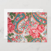 Franse katoenen kleding Briefkaart (Voorkant / Achterkant)