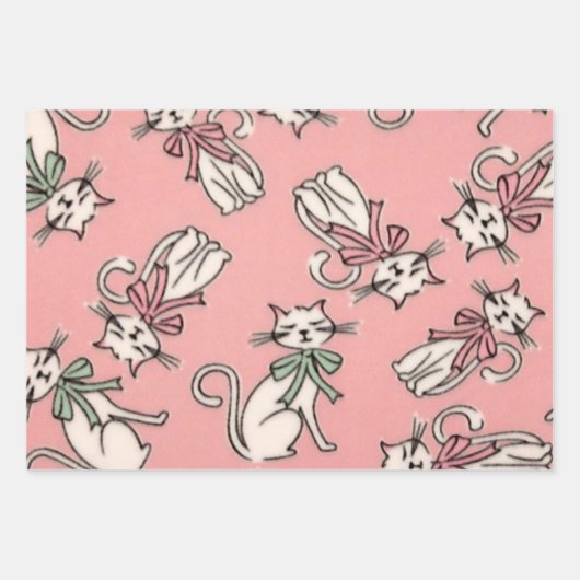 Franse katten inpakpapier vel (Voorkant)