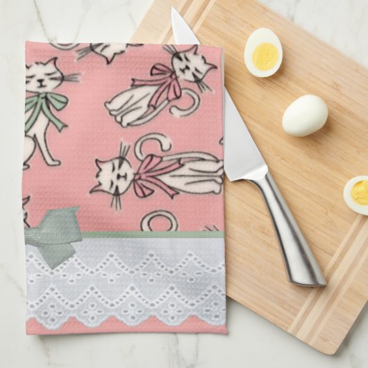 Franse katten theedoek (Quarter Fold)