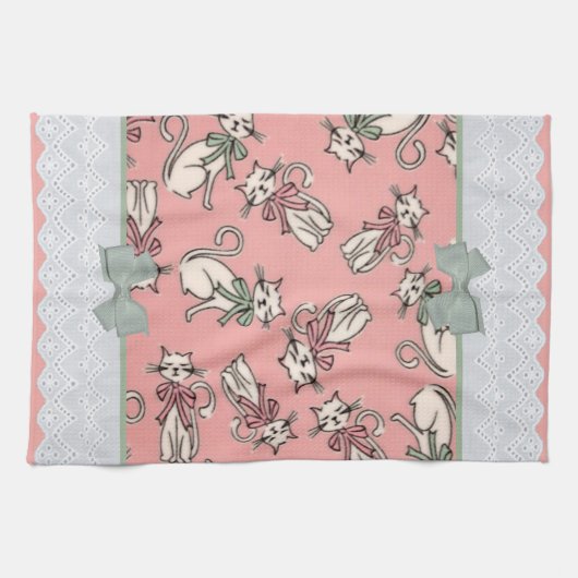 Franse katten theedoek (Horizontaal)