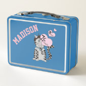 Franse kattengepersonaliseerde kinderen lunchbox (Achterkant)