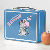 Franse kattengepersonaliseerde kinderen lunchbox (In situ)