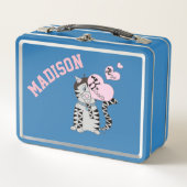 Franse kattengepersonaliseerde kinderen lunchbox (Voorkant)