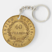 Franse keizer Napoleon Sleutelhanger (Achterkant)