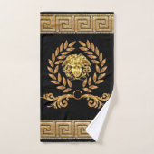 Franse keizerrijk Golden Medusa Laurel krans Bad Handdoek (Handdoek)