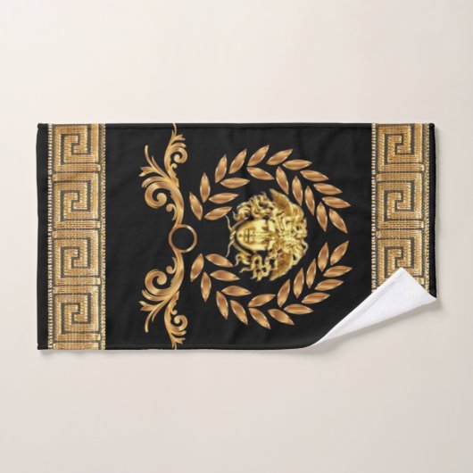 Franse keizerrijk Golden Medusa Laurel krans Bad Handdoek (Handdoek)