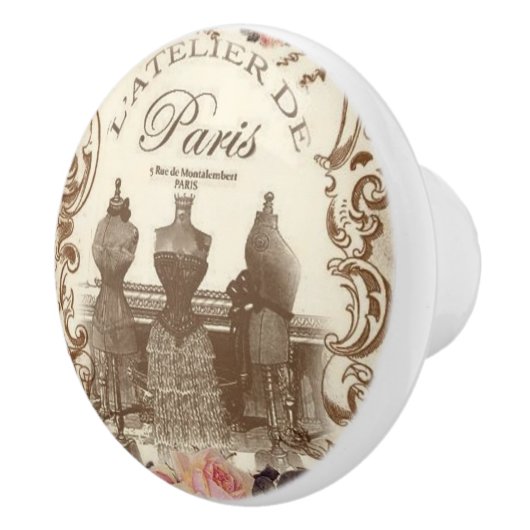  Franse keramische knop (Rechts)