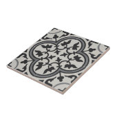 Franse keramische Tegels - Wall Tegels Zwart & Gri Tegeltje (Zijkant)