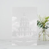 -Franse kerk Saint Louis Invalides Briefpapier (Staand voorkant)