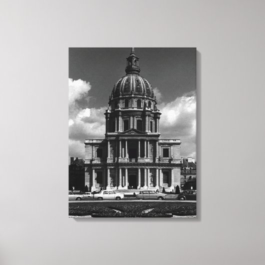 -Franse kerk Saint Louis Invalides Canvas Afdruk (Voorkant)