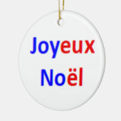 franse kerst joyeux noel keramisch ornament (Links)