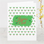 Franse kerst Kaart (Gele Bloem)