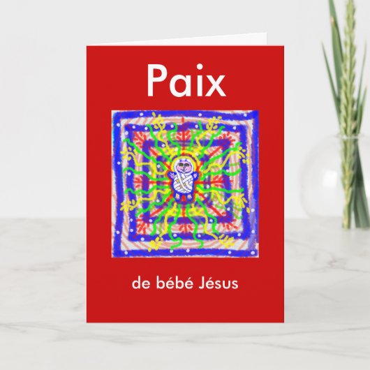 Franse kerst Kaart (Voorkant)