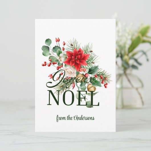 Franse kerst Kaart Joyeux Noel (Staand voorkant)
