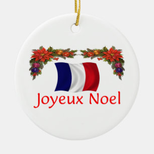 Franse kerst keramisch ornament