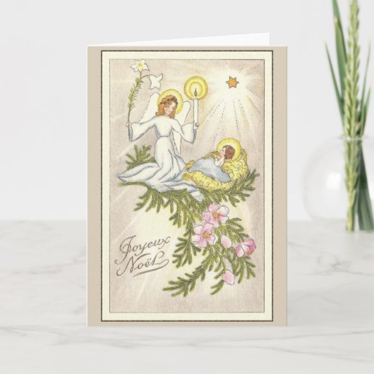  Franse kerst Wenskaart Feestdagen Kaart (Voorkant)