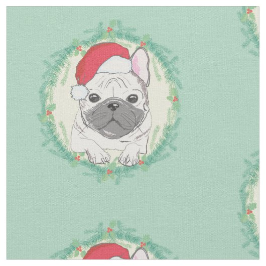 Franse kerstbeker stof (Close Up)