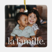 franse kerstboom keramisch ornament (Voorkant)