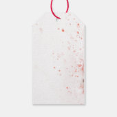 Franse kerstboom (Waterverf) Cadeaulabel (Achterkant)