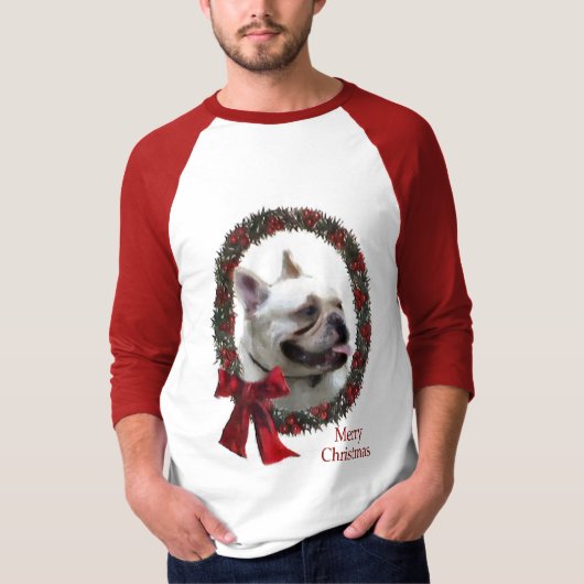 Franse kerstcadeautjes met Bulldog T-shirt (Voorkant)