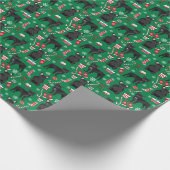 Franse kerstfeestdag in Bulldog Cadeaupapier (Hoek)