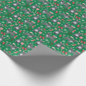 Franse kerstfeestdag in Bulldog Cadeaupapier (Hoek)