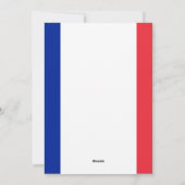 Franse kerstfoto Joyeux Noël Feestdagenkaart (Achterkant)