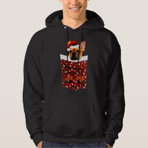 Franse kersthond met kersthond hoodie