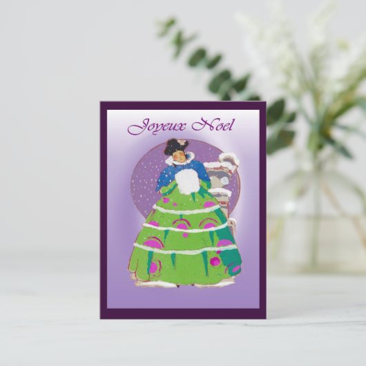 Franse kerstkaart 1904, Joyeux Noel Feestdagenkaart (Staand voorkant)